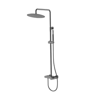 Душевая стойка Boheme Stick Linea 128-GM.3 оружейная сталь